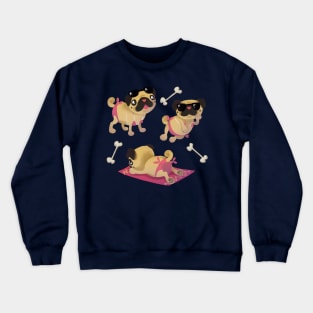 Beach Pugs Crewneck Sweatshirt